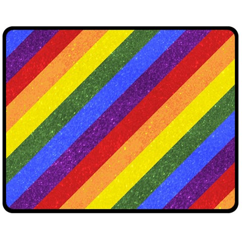 Lgbt Pride Motif Flag Pattern 1 Fleece Blanket (Medium)  from ArtsNow.com 60 x50  Blanket Front