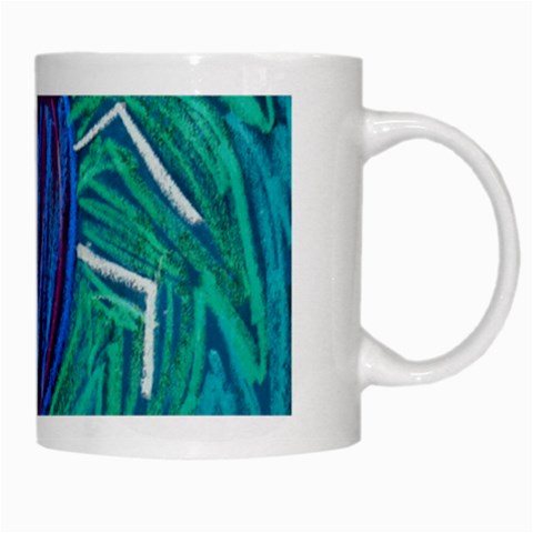 Big Green Bug  White Mug from ArtsNow.com Right