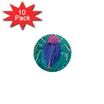 Big Green Bug  1  Mini Magnet (10 pack) 