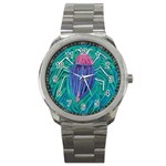 Big Green Bug  Sport Metal Watch