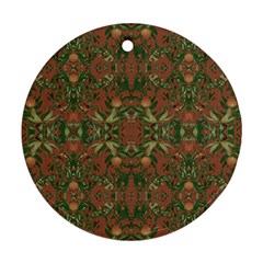 Modern Tropical Motif Print Round Ornament (Two Sides) from ArtsNow.com Back