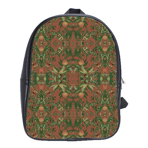 Modern Tropical Motif Print School Bag (Large) from ArtsNow.com Front