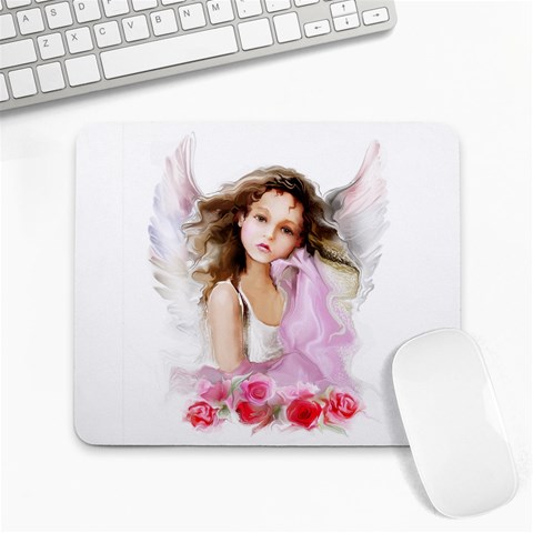 Angel Girl Large Mousepad from ArtsNow.com Front