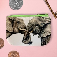 Two Elephants  Mini Coin Purse from ArtsNow.com Back