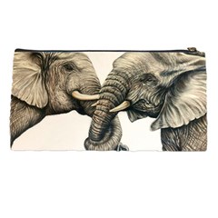 Two Elephants  Pencil Case from ArtsNow.com Back