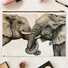 Two Elephants  Cosmetic Bag (XXXL) from ArtsNow.com Back