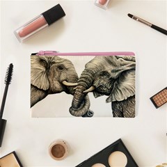 Two Elephants  Cosmetic Bag (XS) from ArtsNow.com Front