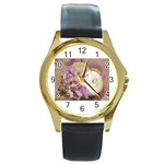 bouquet Round Gold Metal Watch