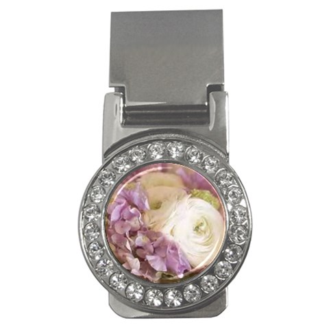 bouquet Money Clip (CZ) from ArtsNow.com Front