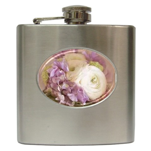 bouquet Hip Flask (6 oz) from ArtsNow.com Front