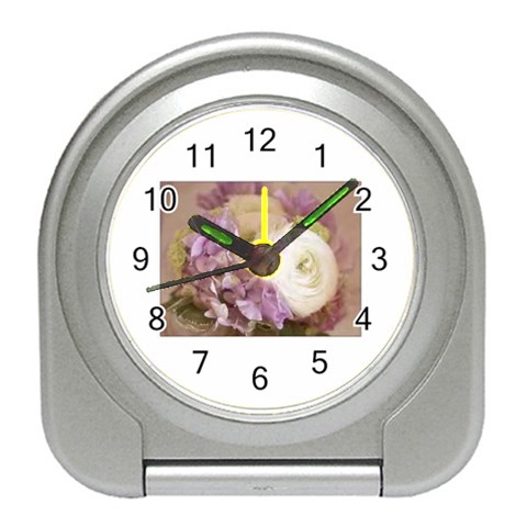 bouquet Travel Alarm Clock from ArtsNow.com Front