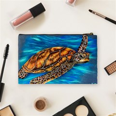 Sea Turtle  Cosmetic Bag (Medium) from ArtsNow.com Back