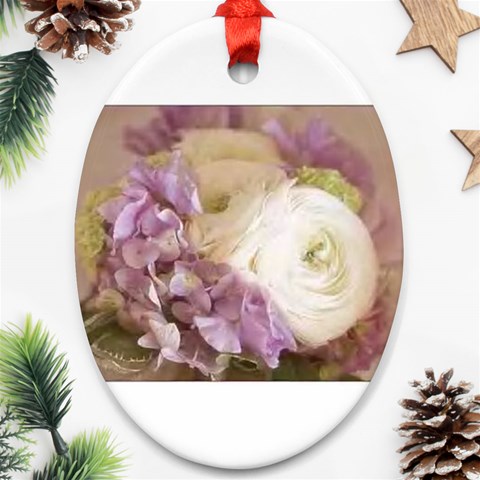 bouquet Ornament (Oval) from ArtsNow.com Front