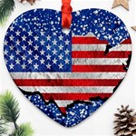 Usa-map-and-flag-on-cement-wall-texture-background-design-1591646654pet Ornament (Heart)