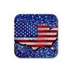 Usa-map-and-flag-on-cement-wall-texture-background-design-1591646654pet Rubber Square Coaster (4 pack) 