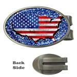 Usa-map-and-flag-on-cement-wall-texture-background-design-1591646654pet Money Clips (Oval) 