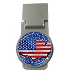 Usa-map-and-flag-on-cement-wall-texture-background-design-1591646654pet Money Clips (Round) 