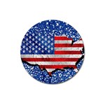 Usa-map-and-flag-on-cement-wall-texture-background-design-1591646654pet Magnet 3  (Round)