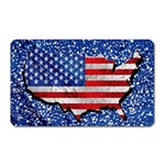 Usa-map-and-flag-on-cement-wall-texture-background-design-1591646654pet Magnet (Rectangular)