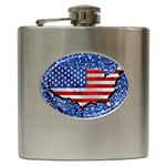 Usa-map-and-flag-on-cement-wall-texture-background-design-1591646654pet Hip Flask (6 oz)