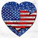 Usa-map-and-flag-on-cement-wall-texture-background-design-1591646654pet Jigsaw Puzzle (Heart)