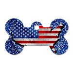 Usa-map-and-flag-on-cement-wall-texture-background-design-1591646654pet Dog Tag Bone (One Side)