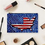 Usa-map-and-flag-on-cement-wall-texture-background-design-1591646654pet Cosmetic Bag (Medium)