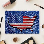 Usa-map-and-flag-on-cement-wall-texture-background-design-1591646654pet Cosmetic Bag (Large)