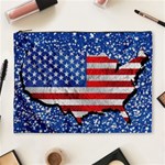 Usa-map-and-flag-on-cement-wall-texture-background-design-1591646654pet Cosmetic Bag (XL)