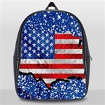 Usa-map-and-flag-on-cement-wall-texture-background-design-1591646654pet School Bag (Large)