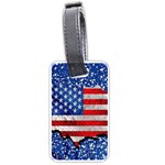 Usa-map-and-flag-on-cement-wall-texture-background-design-1591646654pet Luggage Tag (one side)