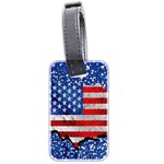 Usa-map-and-flag-on-cement-wall-texture-background-design-1591646654pet Luggage Tag (two sides)