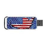 Usa-map-and-flag-on-cement-wall-texture-background-design-1591646654pet Portable USB Flash (Two Sides)