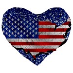 Usa-map-and-flag-on-cement-wall-texture-background-design-1591646654pet Large 19  Premium Heart Shape Cushions