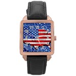 Usa-map-and-flag-on-cement-wall-texture-background-design-1591646654pet Rose Gold Leather Watch 