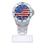 Usa-map-and-flag-on-cement-wall-texture-background-design-1591646654pet Plastic Nurses Watch