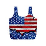 Usa-map-and-flag-on-cement-wall-texture-background-design-1591646654pet Full Print Recycle Bag (S)