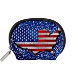 Usa-map-and-flag-on-cement-wall-texture-background-design-1591646654pet Accessory Pouch (Small)