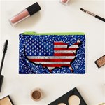 Usa-map-and-flag-on-cement-wall-texture-background-design-1591646654pet Cosmetic Bag (XS)