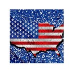 Usa-map-and-flag-on-cement-wall-texture-background-design-1591646654pet Small Satin Scarf (Square)