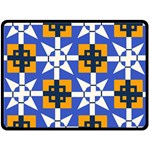 Shapes on a blue background                                                          Fleece Blanket