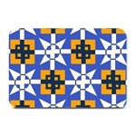 Shapes on a blue background                                                          Plate Mat