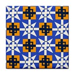 Shapes on a blue background                                                           Tile Coaster