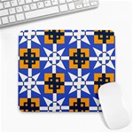 Shapes on a blue background                                                           Large Mousepad