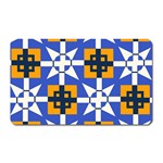 Shapes on a blue background                                                           Magnet (Rectangular)