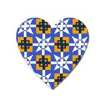 Shapes on a blue background                                                           Magnet (Heart)