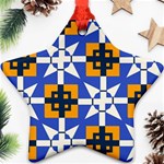 Shapes on a blue background                                                           Ornament (Star)