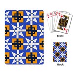 Shapes on a blue background                                                           Playing Cards Single Design