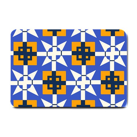 Shapes on a blue background                                                           Small Doormat from ArtsNow.com 24 x16  Door Mat