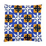 Shapes on a blue background                                                          Standard Cushion Case (Two Sides)